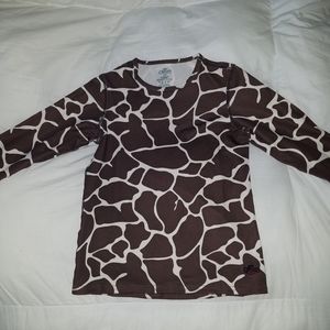 Hot Chillys Long Sleeve Giraffe color size Youth